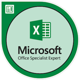 image of microsoft excel expert badge